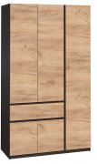 Шкаф "Брайт" 1221х520х2000 h . Венге магия / Дуб крафт золотой (Телескоп. направ. правостор.) Шкаф "Брайт" 1221х520х2000 h . Венге магия / Дуб крафт золотой (Телескоп. направ. правостор.)