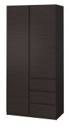 Шкаф "Брайт" 1000х520х2000 h . Венге магия (Телескопические направляющие) Шкаф "Брайт" 1000х520х2000 h . Венге магия (Телескопические направляющие)
