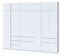 Шкаф с антресолью "Брайт" 3021х520х2400 h . Нимфея альба (Телескопические направляющие) Шкаф с антресолью "Брайт" 3021х520х2400 h . Нимфея альба (Телескопические направляющие)