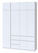 Шкаф с антресолью "Брайт" 1800х520х2400 h . Белый (Телескопические направляющие) Шкаф с антресолью "Брайт" 1800х520х2400 h . Белый (Телескопические направляющие)