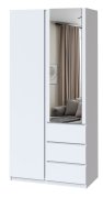 Шкаф "Брайт" 1000х520х2000 h с зеркалом 1283х395 . Нимфея Альба Шкаф "Брайт" 1000х520х2000 h с зеркалом 1283х395 . Нимфея Альба