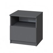 Тумба прикроватная "Брайт" с 1 ящиком 400х376х400 h . Антрацит