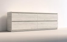 Тумба под телевизор "Брайт" 1392х376х511 h . Дуб крафт белый (телескопические направляющие) Тумба под телевизор "Брайт" 1392х376х511 h . Дуб крафт белый (телескопические направляющие)