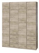 Шкаф "Брайт" 2000х520х2400 h . Дуб крафт серый (Телескопические направляющие) Шкаф "Брайт" 2000х520х2400 h . Дуб крафт серый (Телескопические направляющие)