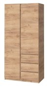 Шкаф "Брайт" 1000х520х2000 h . Дуб крафт золотой (Телескопические направляющие) Шкаф "Брайт" 1000х520х2000 h . Дуб крафт золотой (Телескопические направляющие)