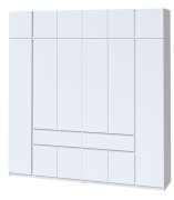 Шкаф с антресолью "Брайт" 2442х520х2400 h . Нимфея Альба (левосторонний)