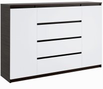 Комод "Брайт" 1392х376х950 h Венге магия / белый (Телескопические направляющие)