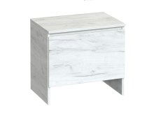 Тумба для обуви "Брайт" 550х376х500 h . Дуб крафт белый (телескопические направляющие)