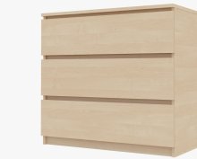 Комод "Брайт" 800х376х730 h . Береза майнау (телескопические направляющие)