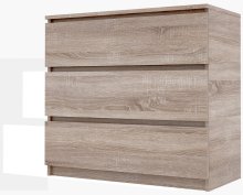 Комод "Брайт" 800х376х730 h . Дуб сонома (телескопические направляющие)