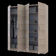 Комплект Промо с полками Дуб сонома 2+2 ДСП 180х48х204 Комплект Промо с полками Дуб сонома 2+2 ДСП 180х48х204