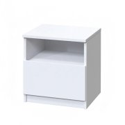 Тумба прикроватная "Брайт" с 1 ящиком 400х376х400 h . Белый