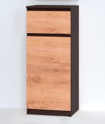 Тумба-комод "Брайт" 400х376х950 h . Венге магия / Дуб крафт золотой (телескопич. направляющие)