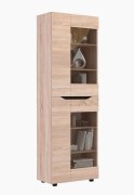 Витрина "Аякс" высокая 650х376х2000 h Дуб сонома / Венге магия (правосторонняя) Витрина "Аякс" высокая 650х376х2000 h Дуб сонома / Венге магия (правосторонняя)