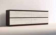 Тумба под телевизор "Брайт" 1392х376х511 h . Венге магия / Дуб крафт белый (телеск. напр.) Тумба под телевизор "Брайт" 1392х376х511 h . Венге магия / Дуб крафт белый (телеск. напр.)