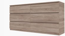 Комод "Брайт" 1500х376х730 h . Дуб сонома (телескопические направляющие)