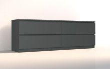 Тумба под телевизор "Брайт" 1392х376х511 h . ДСП Антрацит (Телескопические направляющие) Тумба под телевизор "Брайт" 1392х376х511 h . ДСП Антрацит (Телескопические направляющие)