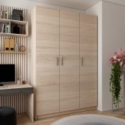 Шкаф для одежды Промо Дуб Cонома 3 ДСП 135х48х204 Шкаф для одежды Промо Дуб Cонома 3 ДСП 135х48х204