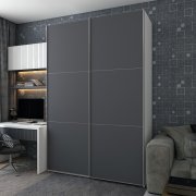 Шкаф купе G-Caiser Белый Графит 2 ДСП / 3 части 180х60х240 Шкаф купе G-Caiser Белый Графит 2 ДСП / 3 части 180х60х240