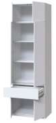 Шкаф с полками и антресолью "Брайт" 800х520х2400 h . Белый Шкаф с полками и антресолью "Брайт" 800х520х2400 h . Белый
