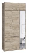 Шкаф с антресолью и зеркалом "Брайт" 1221х520х2400 h . Дуб крафт серый (правосторонний) Шкаф с антресолью и зеркалом "Брайт" 1221х520х2400 h . Дуб крафт серый (правосторонний)