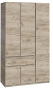 Шкаф "Брайт" 1221х520х2000 h . Дуб крафт серый (Телескопичес. направляющие, правосторонний) Шкаф "Брайт" 1221х520х2000 h . Дуб крафт серый (Телескопичес. направляющие, правосторонний)