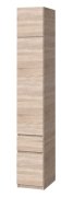 Шкаф - пенал с антресолью "Брайт" 400х520х2400 h . Дуб сонома (Телескопичиские направляющие)