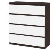 Комод "Брайт" 900х376х950 h . Венге магия / белый (телескопические направляющие)