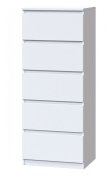 Комод "Брайт" 500х376х1170 h . Белый (телескопические направляющие)
