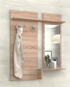 Вешалка с зеркалом "Брайт" 900х140х1110 h Дуб сонома (правосторонняя) Вешалка с зеркалом "Брайт" 900х140х1110 h Дуб сонома (правосторонняя)