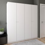 Шафа для одягу Промо Білий 2+2 ДСП 180х48х204