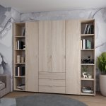 Комплект Гелар з 2 Етажерками Дуб сонома 4 ДСП 231.4х49.5х203.4
