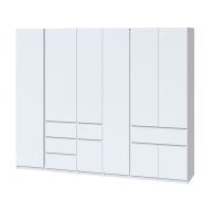 Шкаф "Брайт" 2621х520х2000 h . Белый (Телескопические направляющие, левостороний)