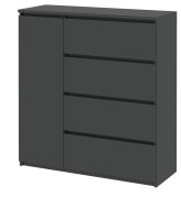 Комод "Брайт" 1000х376х950 h Венге магия (Телескопические направляющие, левосторонний)