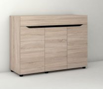 Комод для одежды "Аякс" 1200х376х900 мм . Дуб сонома/венге магия (телескоп. направляющие)