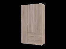Распашной шкаф для одежды Гелар Дуб Cонома 3 ДСП 116,2х49,5х203,4 Распашной шкаф для одежды Гелар Дуб Cонома 3 ДСП 116,2х49,5х203,4