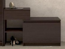 Тумба для обуви "Брайт" с ящиком 900х376х590 h . Венге магия (левосторонняя)