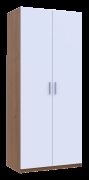 Распашной шкаф для одежды Кен Орех / Белый 2 ДСП 90х52х210 Распашной шкаф для одежды Кен Орех / Белый 2 ДСП 90х52х210
