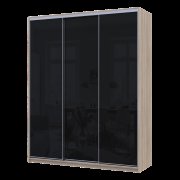 Шкаф купе Сити Лайт Слим Дуб Сонома Стекло Черное 180х60х225 Шкаф купе Сити Лайт Слим Дуб Сонома Стекло Черное 180х60х225