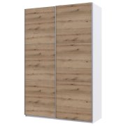 Шкаф купе G-Caiser Белый Дуб Евок 2 ДСП 160х60х240