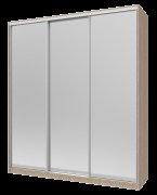 Шкаф купе Сити 24 Дуб Cонома 3 Зеркала 208х60х240