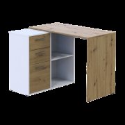 Офисный стол T8 Белый/Дуб Артизан 100х83х75