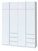 Шкаф "Брайт" 2000х520х2400 h . Нимфея альба (Телескопические направляющие) Шкаф "Брайт" 2000х520х2400 h . Нимфея альба (Телескопические направляющие)