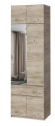 Шкаф+антресоль+зеркало "Брайт" 800х520х2400 h . Дуб крафт серый Шкаф+антресоль+зеркало "Брайт" 800х520х2400 h . Дуб крафт серый