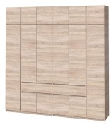 Шкаф с антресолью "Брайт" 2442х520х2400 h . Дуб сонома (левосторонний)