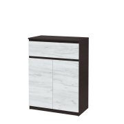 Тумба-комод "Брайт" 700х376х950 h . Венге магия / Дуб крафт белый (телескоп. направляющие)