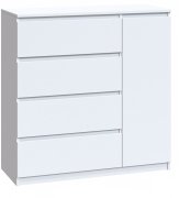 Комод "Брайт" 1000х376х950 h Белый (Телескопические направляющие, правосторонний)