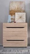 Комод для одежды "Аякс" 900х430х900 мм . Дуб сонома / Венге магия, телескопические направляющие