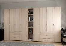 Комплект Гелар с Этажеркой Дуб сонома 4+4 ДСП 348.2х49.5х203.4 Комплект Гелар с Этажеркой Дуб сонома 4+4 ДСП 348.2х49.5х203.4