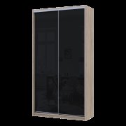 Шкаф купе Сити Лайт Слим Дуб Сонома Стекло Черное 120х45х225 Шкаф купе Сити Лайт Слим Дуб Сонома Стекло Черное 120х45х225